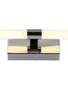 Eliot Wall Lamp Large, 2 x 6W LED, 3000K, 840lm, IP44, Polished Chrome, 3yrs Warranty