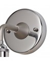 Felix Wall Lamp 1 Light E27 IP65 Exterior Satin Nickel/Polished Chrome
