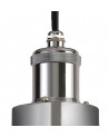 Felix Pendant 1 Light E27 IP65 Exterior Satin Nickel/Polished Chrome