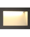 Cobalt Recessed Rectangle Wall Lamp, 3.3W LED, 3000K, 145lm, IP65, Black, 3yrs Warranty