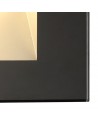 Cobalt Recessed Rectangle Wall Lamp, 3.3W LED, 3000K, 145lm, IP65, Black, 3yrs Warranty