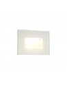 Cobalt Recessed Rectangle Wall Lamp, 3.3W LED, 3000K, 145lm, IP65, White, 3yrs Warranty