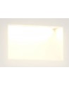 Cobalt Recessed Rectangle Wall Lamp, 3.3W LED, 3000K, 145lm, IP65, White, 3yrs Warranty