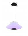 Oriana Flat Pendant, 22W LED, IP44, RGB/Remote Control/App Control With Built In Speaker, Bluetooth Connection, White