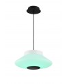 Oriana Flat Pendant, 22W LED, IP44, RGB/Remote Control/App Control With Built In Speaker, Bluetooth Connection, White