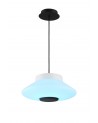 Oriana Flat Pendant, 22W LED, IP44, RGB/Remote Control/App Control With Built In Speaker, Bluetooth Connection, White