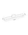 Everett LED 14W Chrome Wall Lamp Large 1 Light 4000K IP44 3yr Warranty