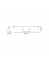 Meridian Wall Lamp Medium Adjustable, 12W LED, 4000K, 1192lm, IP44, Polished Chrome, 3yrs Warranty