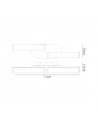 Lowell Ceiling Lamp, 2 x 9W LED, 4000K, 1153lm, IP44, Polished Chrome, 3yrs Warranty