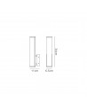 Lowell Wall Lamp Small, 9W LED, 4000K, 621lm, IP44, Polished Chrome, 3yrs Warranty