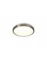 Hattie Ceiling, 12W LED, 4000K, 565lm, IP44, Satin Nickel/White, 3yrs Warranty