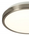 Hattie Ceiling, 12W LED, 4000K, 565lm, IP44, Satin Nickel/White, 3yrs Warranty