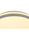 Fern Ceiling 39cm, 24W LED, 3 Step-Dimmable, 3000K, 1000lm, IP44, Silver/White Acrylic, 3yrs Warranty