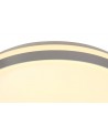 Fern Ceiling 48cm, 36W LED 3 Step-Dimmable, 3000K, 1575lm, IP44, Silver/White Acrylic, 3yrs Warranty
