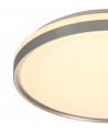 Fern Ceiling 48cm, 36W LED 3 Step-Dimmable, 3000K, 1575lm, IP44, Silver/White Acrylic, 3yrs Warranty