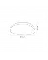 Connie Ceiling, 24W LED, 4000K, 1614lm, IP44, White Acrylic, 3yrs Warranty