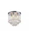 Elene Ceiling Light, 4 x G9, IP44, Polished Chrome/Crystal