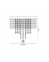 Elsie Ceiling Light, 4 x G9, IP44, Polished Chrome/Crystal
