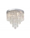 Elsie Ceiling Light, 4 x G9, IP44, Polished Chrome/Crystal