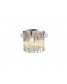 Florence Ceiling Light, 4 x G9, IP44, Polished Chrome/Clear Glass