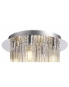 Florence Ceiling Light, 4 x G9, IP44, Polished Chrome/Clear Glass