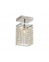 Connie Ceiling Light, 1 x G9, IP44, Polished Chrome/Crystal