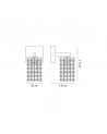Connie Wall Lamp, 1 x G9, IP44, Polished Chrome/Crystal