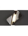 Amelia Wall Lamp, 10W LED, 3000K, 700lm, Sand Anthracite/Polished Chrome, 3yrs Warranty
