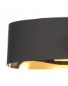Amelia Wall Lamp, 10W LED, 3000K, 700lm, Sand Anthracite/Polished Chrome, 3yrs Warranty