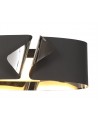 Amelia Wall Lamp, 10W LED, 3000K, 700lm, Sand Anthracite/Polished Chrome, 3yrs Warranty