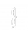 Arla Wall Lamp, 6W LED, 3000K, 420lm, Sand White/Polished Chrome, 3yrs Warranty