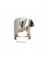 Euginie Wall Lamp, 7W LED, 3000K, 490lm, Sand White/Polished Chrome, 3yrs Warranty