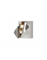 Euginie Wall Lamp, 7W LED, 3000K, 490lm, Sand White/Polished Chrome, 3yrs Warranty