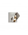 Euginie Wall Lamp, 7W LED, 3000K, 490lm, Sand White/Polished Chrome, 3yrs Warranty