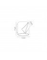 Euginie Wall Lamp, 7W LED, 3000K, 490lm, Sand White/Polished Chrome, 3yrs Warranty