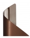Gracie Wall Lamp Small, 8W LED, 3000K, 640lm, Satin Brown/Polished Chrome, 3yrs Warranty