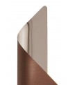 Gracie Wall Lamp Large, 8W LED, 3000K, 640lm, Satin Brown/Polished Chrome, 3yrs Warranty