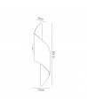 Gracie Wall Lamp Large, 8W LED, 3000K, 640lm, Silver/Polished Chrome, 3yrs Warranty