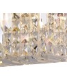 Dottie 29x13cm Rectangular Small Wall Lamp, 2 Light E14, Polished Chrome/Crystal