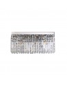 Dottie 50x24cm Rectangular Large Wall Lamp, 3 Light E14, Polished Chrome/Crystal