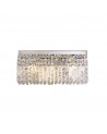 Dottie 50x24cm Rectangular Large Wall Lamp, 3 Light E14, Polished Chrome/Crystal
