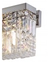 Dottie 50x24cm Rectangular Large Wall Lamp, 3 Light E14, Polished Chrome/Crystal