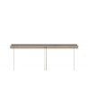 Dottie 102x9cm Rectangular Pendant Chandelier, 5 Light E14, Polished Chrome/Crystal