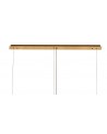 Dottie 138x9cm Rectangular Pendant Chandelier, 7 Light E14, Gold/Crystal