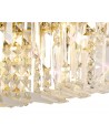 Dottie 50x24cm Rectangular Large Wall Lamp, 3 Light E14, Gold/Crystal