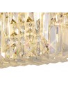 Dottie 29x13cm Rectangular Small Wall Lamp, 2 Light E14, Gold/Crystal