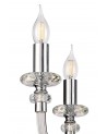 Juliette Chandelier Pendant, 8 Light E14, Polished Chrome/Clear Glass/Crystal