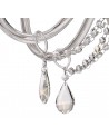 Juliette Chandelier Pendant, 8 Light E14, Polished Chrome/Clear Glass/Crystal