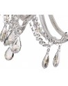 Juliette Chandelier Pendant, 8 Light E14, Polished Chrome/Clear Glass/Crystal
