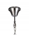 Juliette Chandelier Pendant, 4 Light E14, Polished Chrome/Clear Glass/Crystal